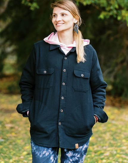 Oversized Explorer Shacket : Noir