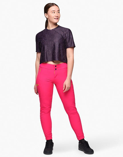 Vented - All Time - Zipper Snap Mid-Rise Pant : Nebula Pink