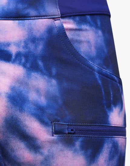 All Time 11" - Zipper Snap Mid-Rise Short : Midnight Tie Dye