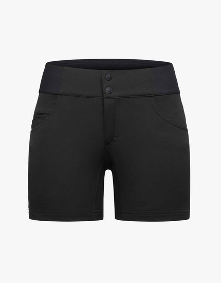 All Time 5" - Zipper Snap Mid-Rise Short : Noir