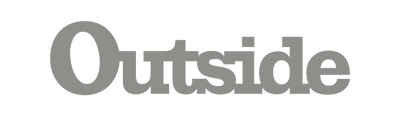Gray 'Outside' logo on a white background