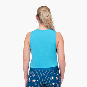 SHREDLY - Cropped Tank : Electric Blue - image
