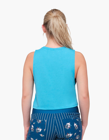 Cropped Tank : Electric Blue-Cropped Tank