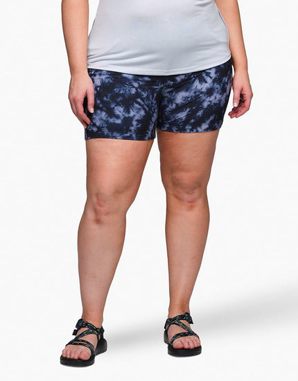 All Time 5" - Zipper Snap Mid-Rise Short : Graphite Tie Dye