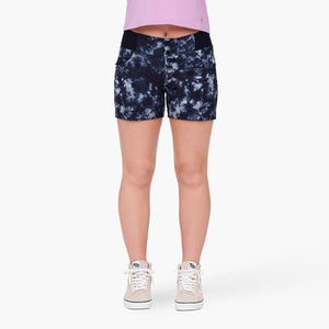 SHREDLY - All Time 5" - Zipper Snap Mid-Rise Short : Graphite Tie Dye - image