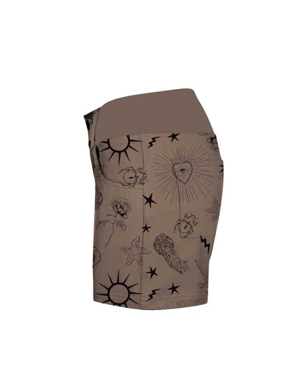 All Time 5" - Zipper Snap Mid-Rise Short : Ink