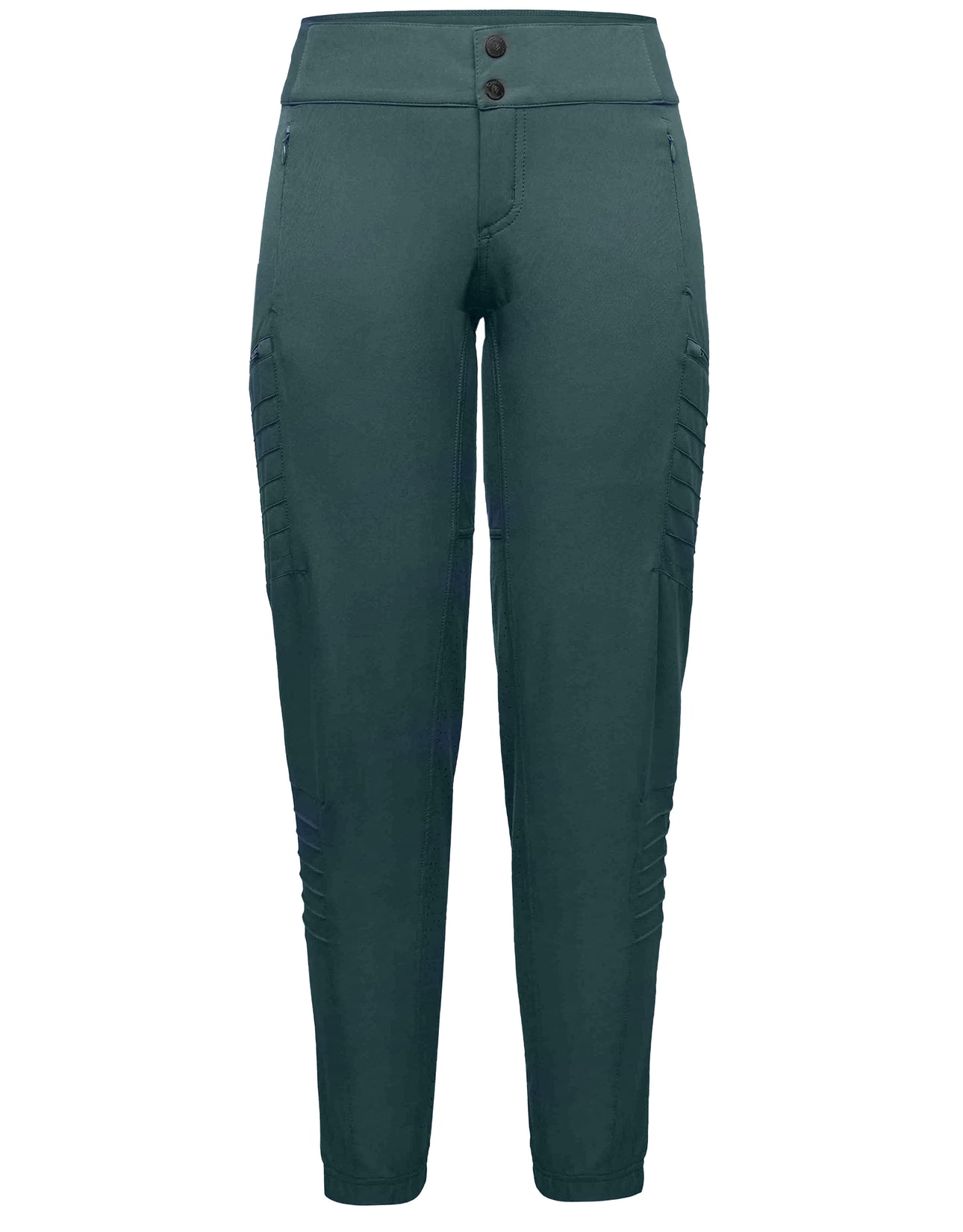 All Time - Zipper Snap Mid-Rise Pant : Deep Sea Green