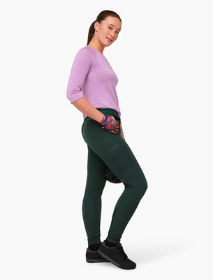 All Time - Zipper Snap Mid-Rise Pant : Pine-All Time Pant