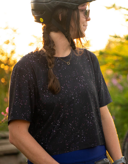 Beyond Tech Boxy Tee: Galaxy Splatter