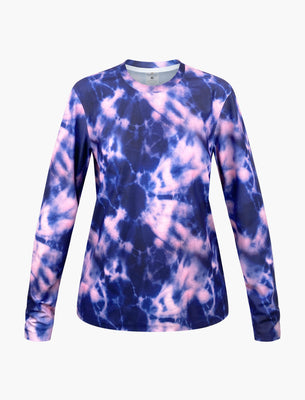 Beyond Tech Long Sleeve : Midnight Tie Dye