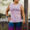 SHREDLY - Cadence Tank : Plum Tie Dye - image
