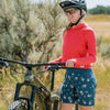 SHREDLY - Cropped Mesh Long Sleeve Hoodie : Cherry - image