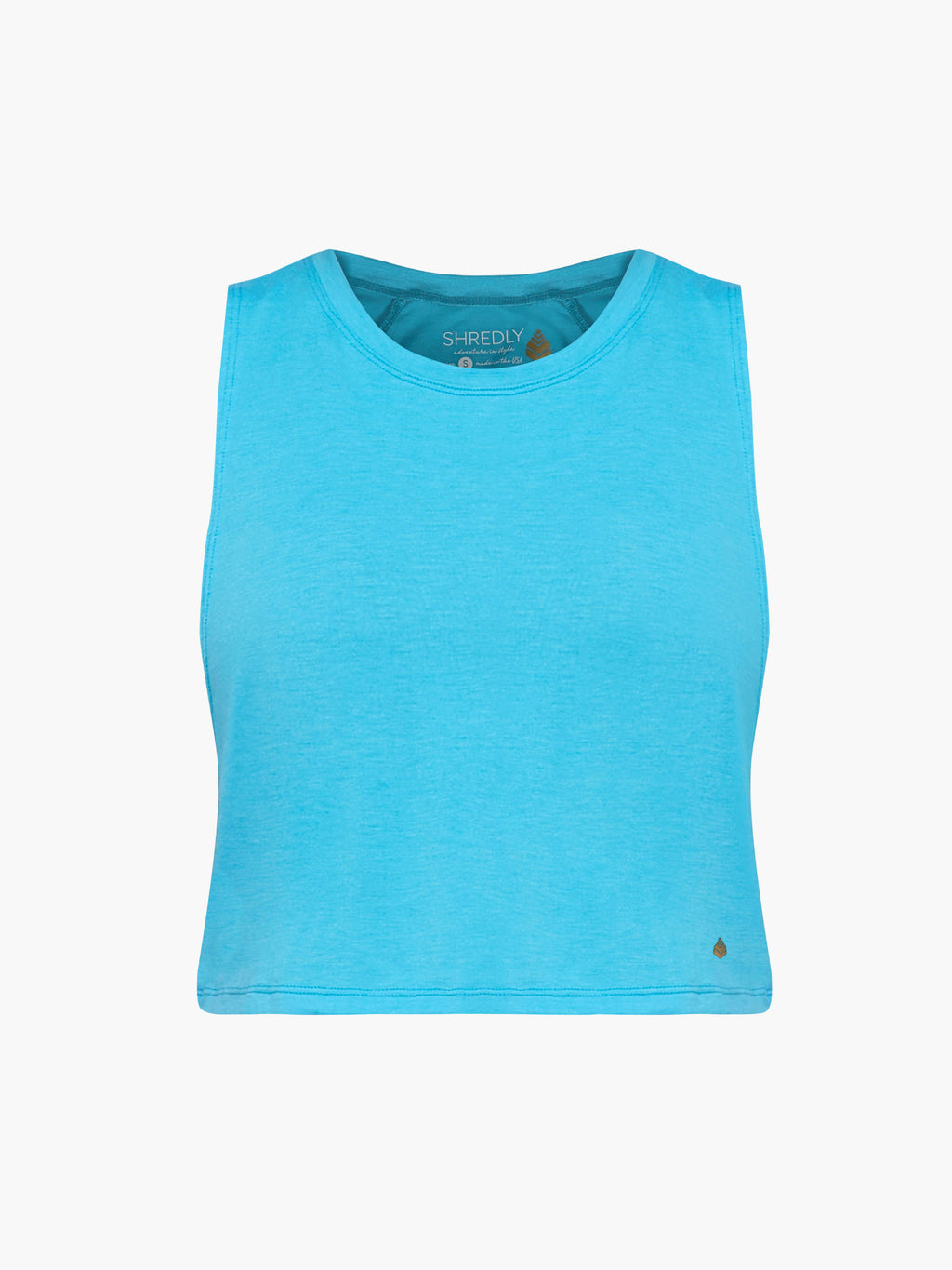 SHREDLY - Cropped Tank : Electric Blue - image