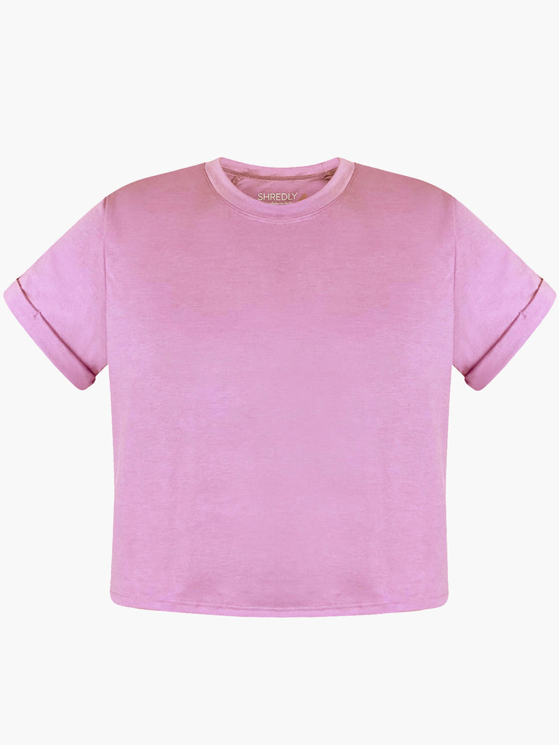 SHREDLY - Cropped Tee : Wisteria - image