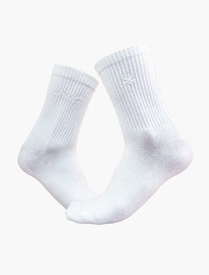 Dad Socks : White