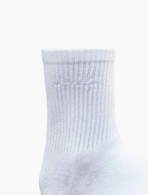 Dad Socks : White