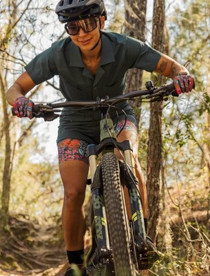 Droptail Trail Romper : Deep Sea Green