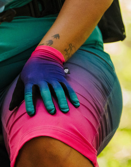 Glove : Rainbow Ombre-Bicycle Gloves