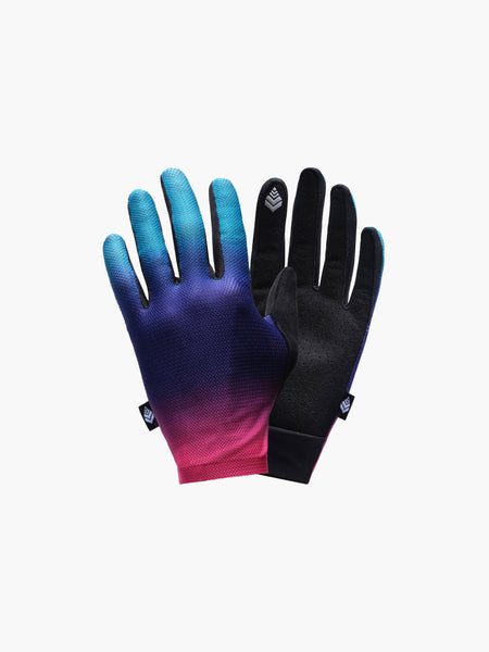 Rainbow Reflective Night Cycling Gloves