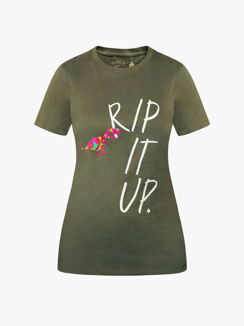 SHREDLY - Rip It Up Tee : Military Green - image
