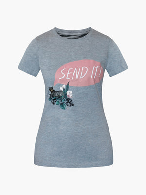 SHREDLY - Send It Tee : Gray Heather - image