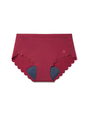 Seamless Hipster Cham : Raspberry Scallop