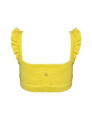 Just Ruffle It Bra : Citron
