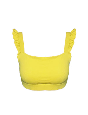 Just Ruffle It Bra : Citron