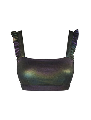Just Ruffle It Bra : Galaxy Shimmer