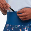 SHREDLY - Limitless 14" - Stretch Waistband High-Rise Short : Blooming Stripes - image