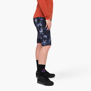 SHREDLY - Limitless 14" - Stretch Waistband High-Rise Short : Graphite Tie Dye - image