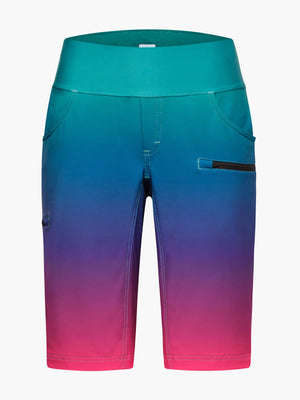 SHREDLY - Limitless 14" - Stretch Waistband High-Rise Short : Rainbow Ombre - image