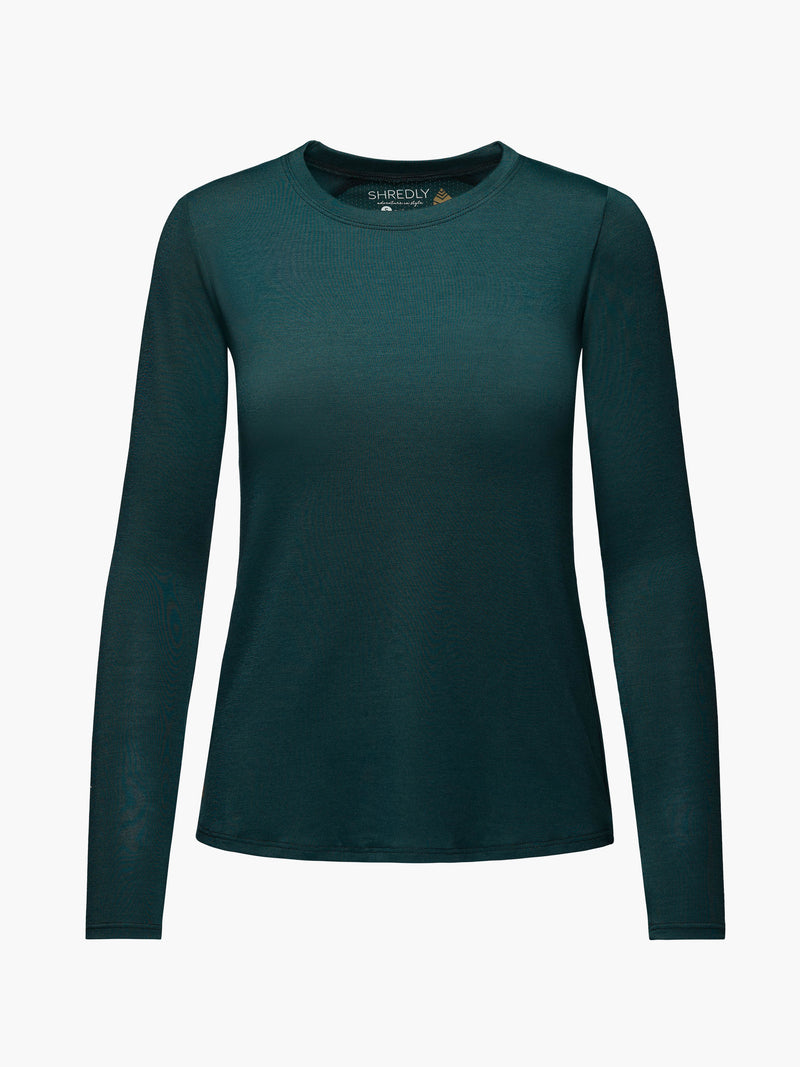 SHREDLY - Long Sleeve : Midnight Turq - image