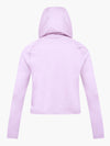 SHREDLY - Cropped Mesh Long Sleeve Hoodie : Bubblegum - image