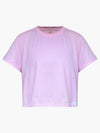 SHREDLY - Cropped Mesh Tee : Bubblegum - image