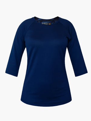 SHREDLY - Mesh Raglan 3/4 : Ocean Blue - image