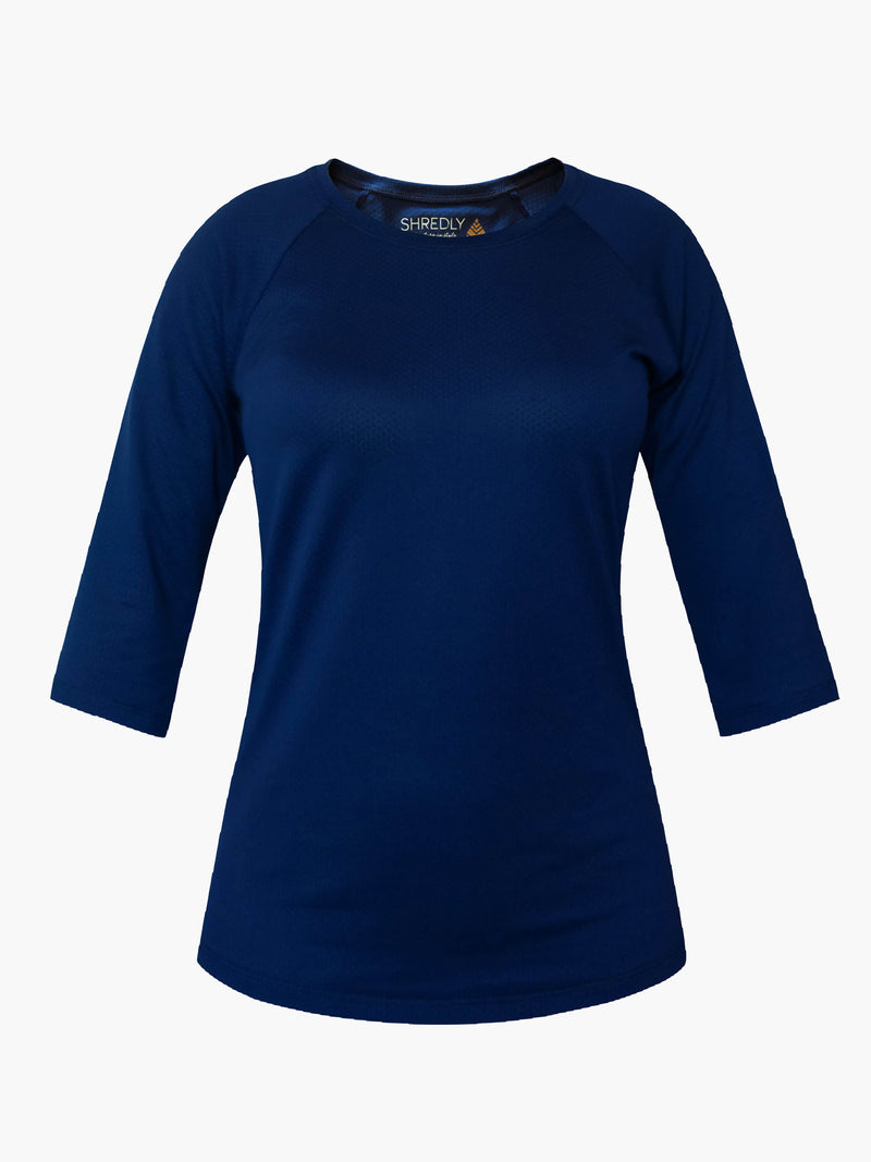 SHREDLY - Mesh Raglan 3/4 : Ocean Blue - image