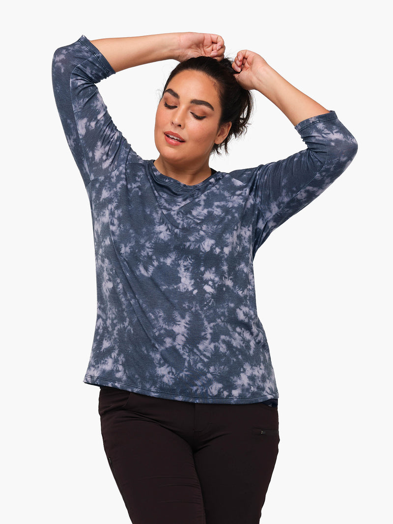 SHREDLY - Raglan 3/4 : Graphite Tie Dye - image