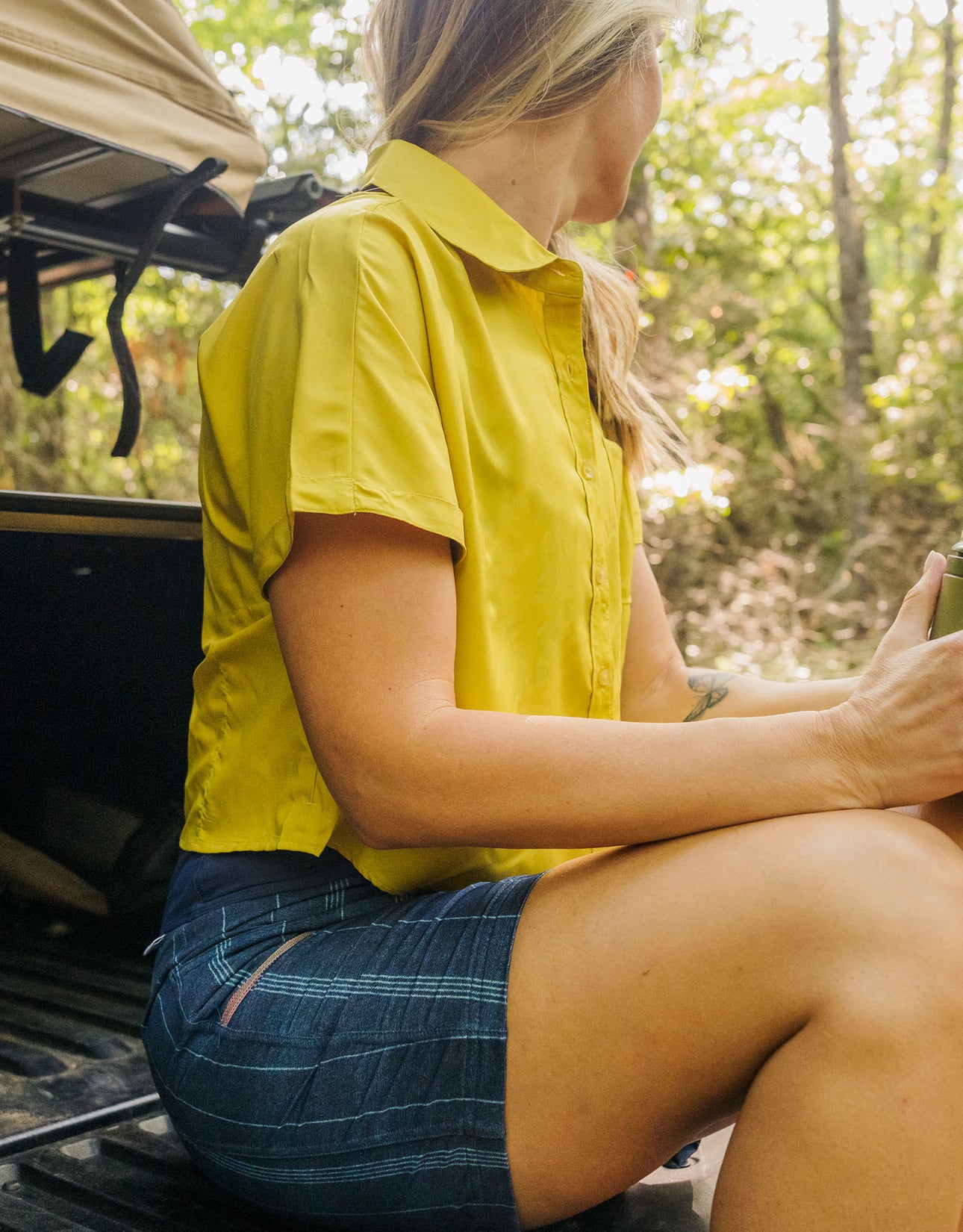 Short Sleeve Explorer Shirt : Citron - Women's | SHREDLY