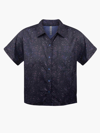Short Sleeve Explorer Shirt : Galaxy Splatter - Women's Short Sleeve Explorer Shirt : Galaxy Splatter - Women's