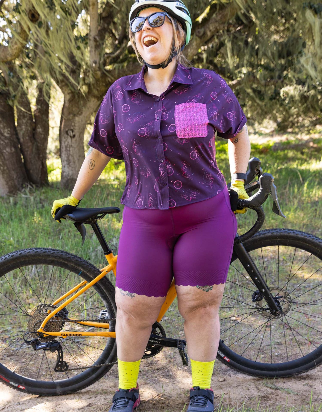Ensemble maillot de cyclisme pour femme à manches courtes + short de vélo rembourré 5D à séchage rapide réfléchissant 3 poches S-3XL, Jp2005, XL Ensemble maillot de cyclisme pour femme à manches courtes + short de vélo rembourré 5D à séchage rapide réfléchissant 3 poches S-3XL, Jp2005, XL
