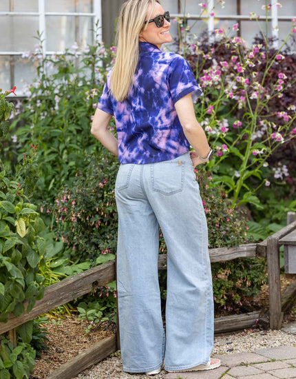 Short Sleeve Explorer Shirt : Midnight Tie Dye