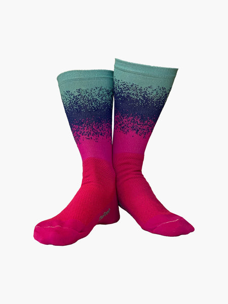 Fading Rainbow Socks - Schibot Garne