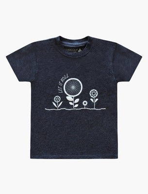 Let It Roll Youth Tee : Charcoal-Youth Top