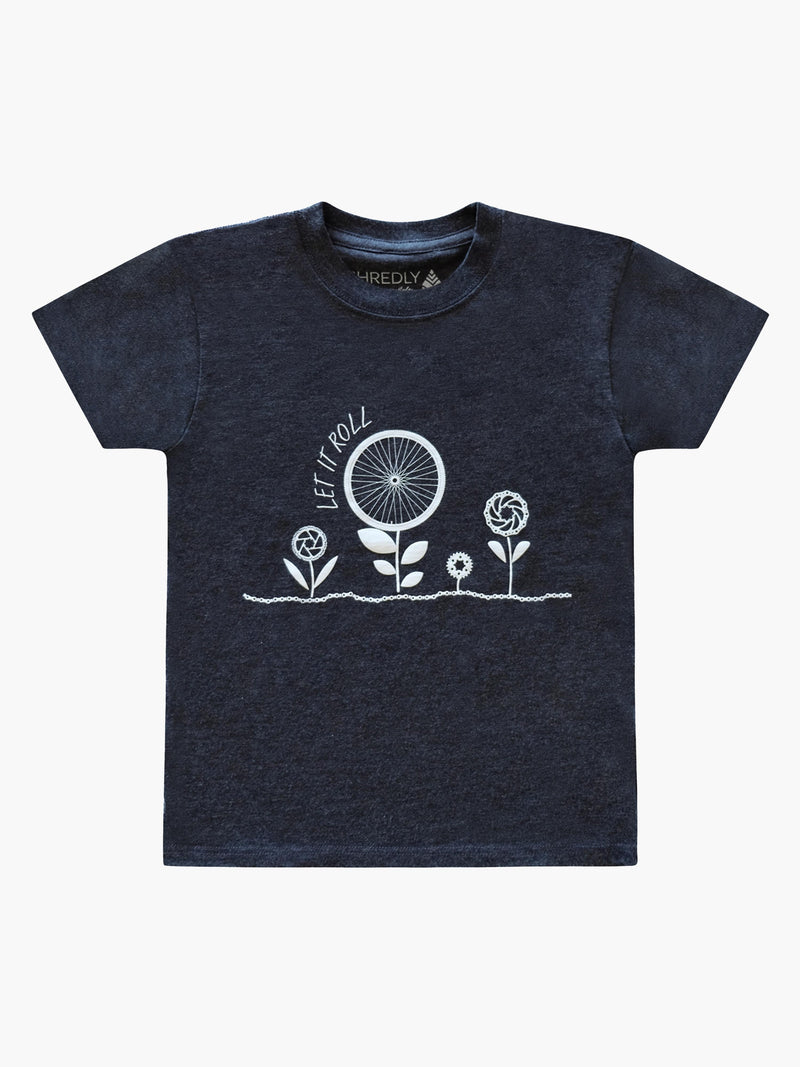 SHREDLY - Let It Roll Youth Tee : Charcoal - image
