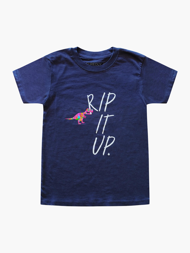 SHREDLY - Rip It Up Youth Tee : Harbor Blue - image
