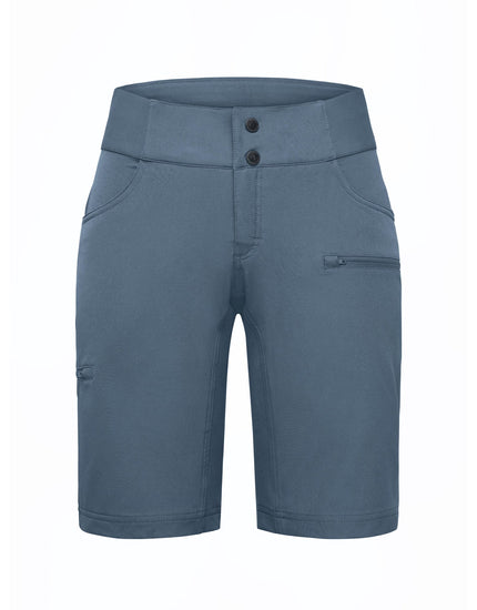 SHREDLY Women's All Time 11" - Zipper Snap Mid - Rise Short : Azul