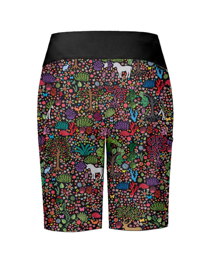 SHREDLY Women's All Time 11" - Zipper Snap Mid-Rise Short : Tina