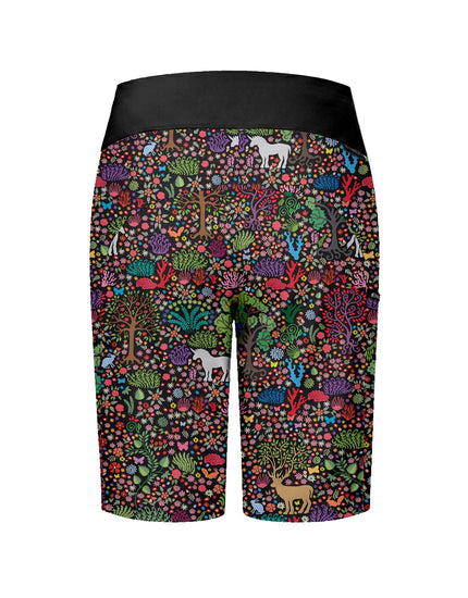 SHREDLY Women's All Time 14" - Zipper Snap Mid-Rise Short : Tina