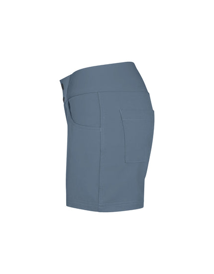 SHREDLY Women's All Time 5" - Zipper Snap Mid-Rise Short : Azul